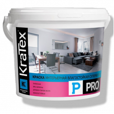 Краска латексная KRATEX интерьерная 6 кг. (PRO)
