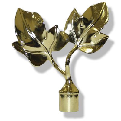 Наконечник Лист Ø19 16 мм. золото глянец в упак 1 шт. заказать в Луганске в интернет магазине Перестройка недорого