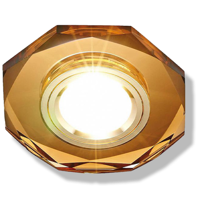 Светильник ЭРА DK05 GD/BR MR16 12V/220V 50W коричневое золото заказать в Луганске в интернет магазине Перестройка недорого