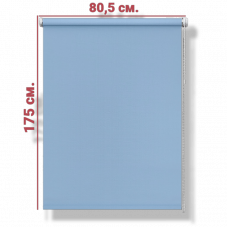 Ролл-штора Декор голубой 80,5 Х 175 см.