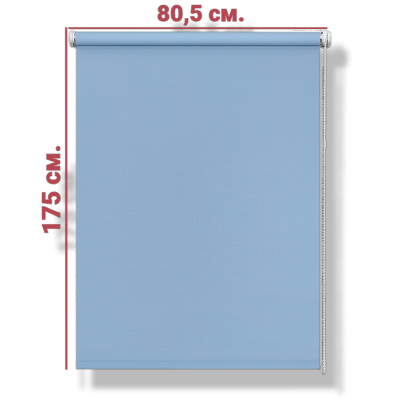 Ролл-штора Декор голубой 80,5 Х 175 см. заказать в Луганске в интернет магазине Перестройка недорого