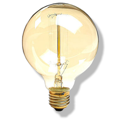 Лампа накаливания винтаж "Шар" G80 40Вт Е27 230В 135 Х 95 мм. заказать в Луганске в интернет магазине Перестройка недорого