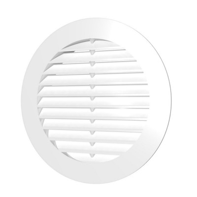 Решетка вентиляции круг D150 мм. белый заказать в Луганске в интернет магазине Перестройка недорого