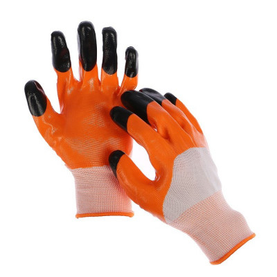 Перчатки стрейч залитые оранжевые заказать в Луганске в интернет магазине Перестройка недорого