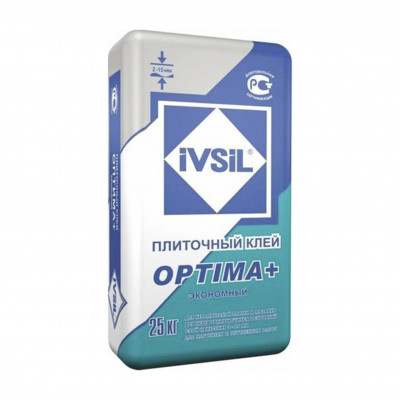 Клей для плитки IVSIL OPTIMA 25 кг. заказать в Луганске в интернет магазине Перестройка недорого