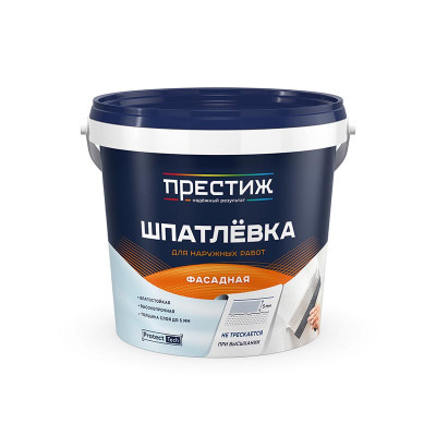 Шпаклевка фасадная акрилатная Престиж 1,5 кг. заказать в Луганске в интернет магазине Перестройка недорого