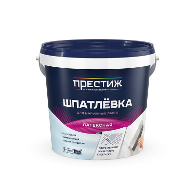 Шпаклевка латексная акрилатная Престиж 1,5 кг. заказать в Луганске в интернет магазине Перестройка недорого