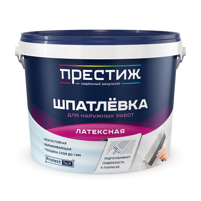 Шпаклевка латексная акрилатная Престиж 5 кг. заказать в Луганске в интернет магазине Перестройка недорого