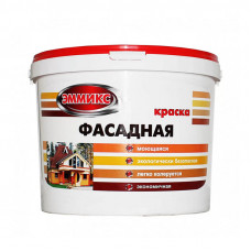 Краска акриловая фасадная Эммикс белая 14 кг.