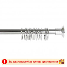Карниз в ванную хром (металл) 1,1-2,2 м.