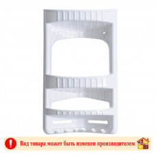 Полка угловая для ванной угловая белая Dunya 288 Х 172 Х 485 мм