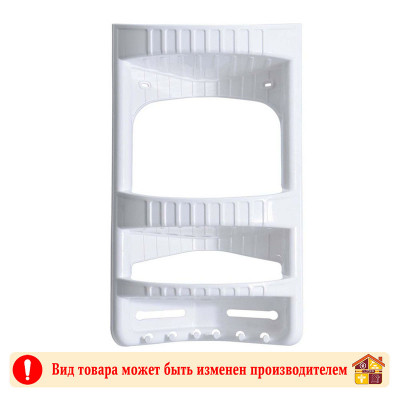 Полка угловая для ванной угловая белая Dunya 288 Х 172 Х 485 мм заказать в Луганске в интернет магазине Перестройка недорого