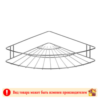 Полка угловая для ванной 1-ярусная хром 28,6 Х 18,1 Х 10 см заказать в Луганске в интернет магазине Перестройка недорого