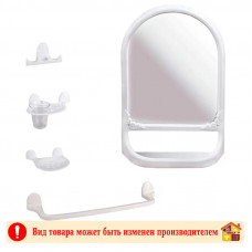 Набор для ванной Аква №5 Белый 5555 390 Х 130 Х 583 мм