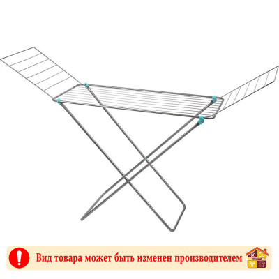 Сушилка для одежды напольная серебро 18 м. 1640 Х 550 Х 960 мм. заказать в Луганске в интернет магазине Перестройка недорого