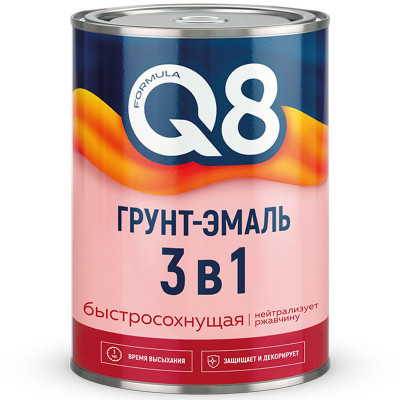 Грунт-эмаль по ржавчине быстросохнущая Черная Формула 0,8 кг. заказать в Луганске в интернет магазине Перестройка недорого