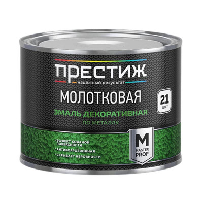 Эмаль с молотковым эффектом черная Престиж 0,4 кг. заказать в Луганске в интернет магазине Перестройка недорого