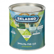 Эмаль ПФ-115 красная SKLADNO 2,6 кг.