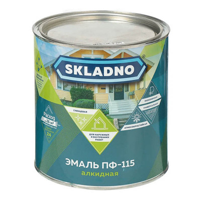 Эмаль ПФ-115 красная SKLADNO 2,6 кг. заказать в Луганске в интернет магазине Перестройка недорого
