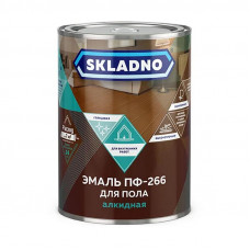 Эмаль ПФ-266 SKLADNO желто-коричневая 2,6 кг.