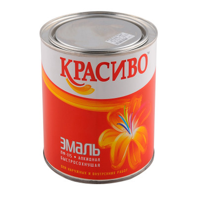 Эмаль ПФ-115 Голубая КРАСИВО 0,8 кг. заказать в Луганске в интернет магазине Перестройка недорого