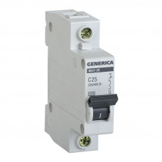 Автовыключатель Generica BA47-29 1P 25А 4.5кА