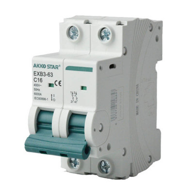 Автовыключатель 16А 6KA 2P AKKOSTAR заказать в Луганске в интернет магазине Перестройка недорого