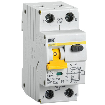 Выключатель дифференциального тока АВДТ32 С40 IEK заказать в Луганске в интернет магазине Перестройка недорого