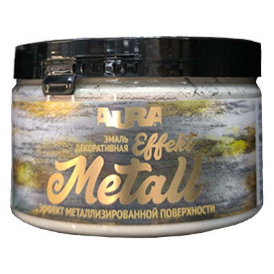 Эмаль декор серебро AURA Effekt Metall 0,25 кг. заказать в Луганске в интернет магазине Перестройка недорого