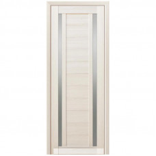 Дверь царговая Модель 28 Дуб беленый + черное стекло 2000 Х 800 мм.