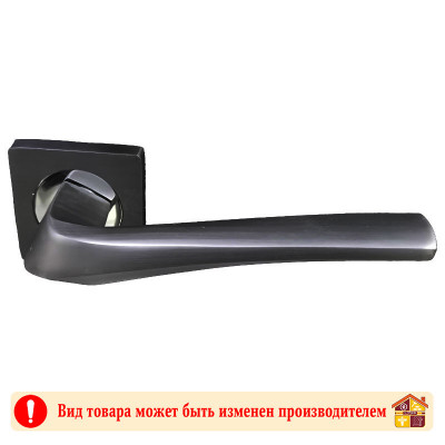 Ручки раздельные PARTNER R110 MBN/CP на квадратной основе заказать в Луганске в интернет магазине Перестройка недорого