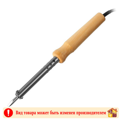 Паяльник с деревянной ручкой 80 Вт. клин заказать в Луганске в интернет магазине Перестройка недорого