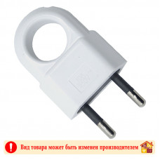 Вилка штепсельная плоская с кольцом 10А