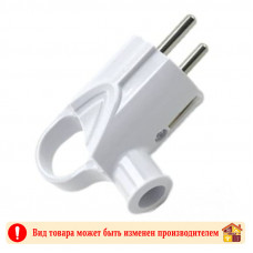 Вилка электрическая угловая с/з с кольцом 16А 250V AKKOSTAR