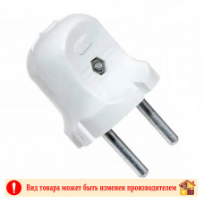 Вилка 10А белая/черная AKKOSTAR