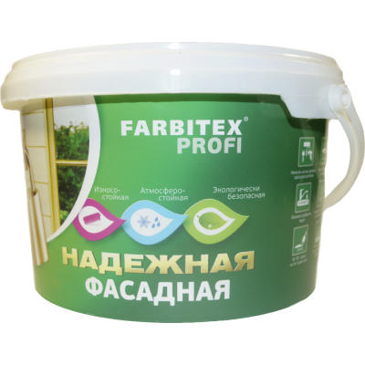 Краска акриловая FARBITEX фасадная ПРОФИ 3 кг. заказать в Луганске в интернет магазине Перестройка недорого