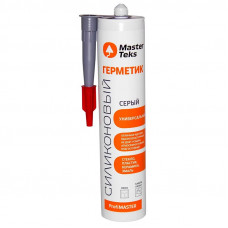 Герметик универсальный силиконовый серый MasterTeks 290 мл.