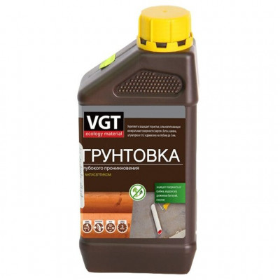 Грунтовка VGT глубокого проникновения с антисептиком вн/нар 1л заказать в Луганске в интернет магазине Перестройка недорого