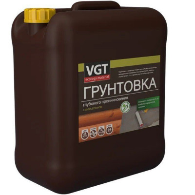 Грунтовка VGT глубокого проникновения с антисептиком вн/нар 5л заказать в Луганске в интернет магазине Перестройка недорого