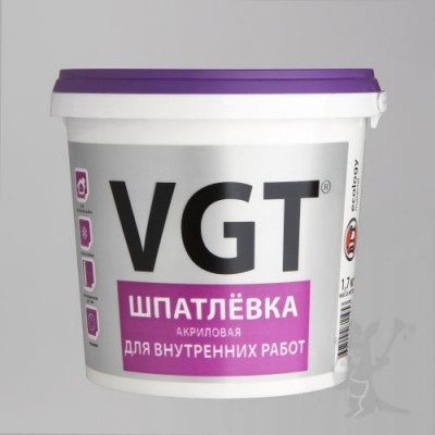 Шпаклевка акриловая VGT для внутренних работ 1,7кг заказать в Луганске в интернет магазине Перестройка недорого