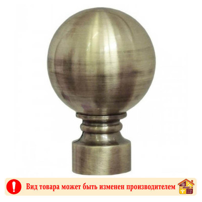 Наконечник Шишка Ø19 16 мм. серебро матовое в упак 1шт. заказать в Луганске в интернет магазине Перестройка недорого