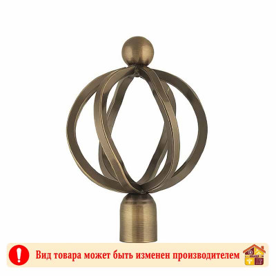 Наконечник Булава Ø19 16 мм. антикварное золото в упак 1шт. заказать в Луганске в интернет магазине Перестройка недорого