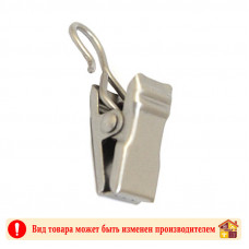 Зажим матовое серебро 10 шт.