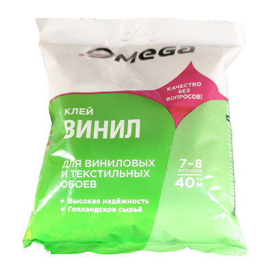 Клей  для обоев ОМЕГА Винил 300 г заказать в Луганске в интернет магазине Перестройка недорого