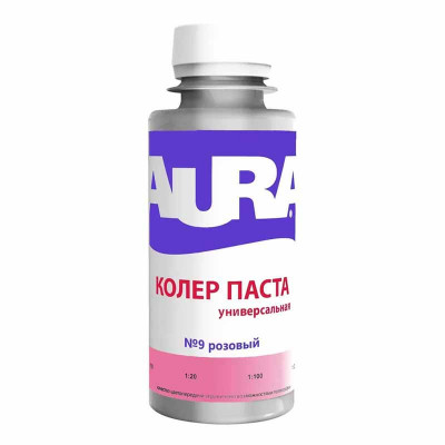 Колер паста универсальная AURA 0,1 л. розовый №9 заказать в Луганске в интернет магазине Перестройка недорого