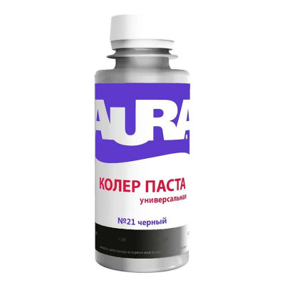 Колер паста универсальная AURA 0,1 л. черный №21 заказать в Луганске в интернет магазине Перестройка недорого