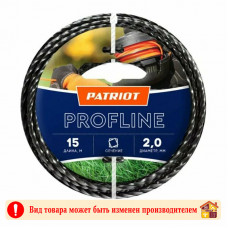 Леска для триммера скрученный квадрат ПАТРИОТ Profline 2,0 мм. 15 м.