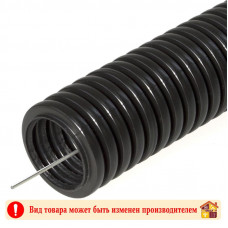 Гофра 20 мм. с зондом черная ПНД