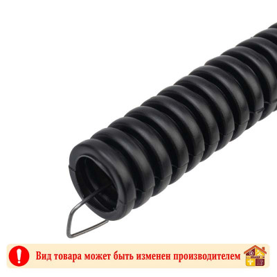 Гофра 20 мм. с зондом черная ПНД заказать в Луганске в интернет магазине Перестройка недорого