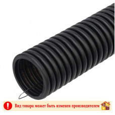 Гофра 25 мм. с зондом черная ПНД